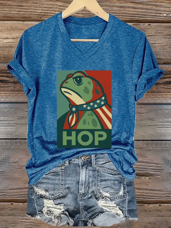 Women's FDT Print V-Neck T-Shirt