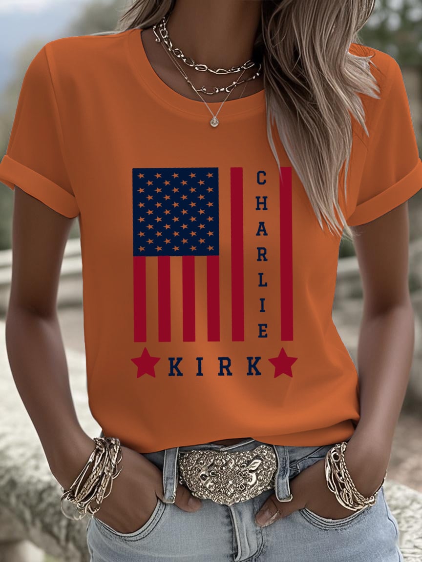 Women's American Hero Print Shirt