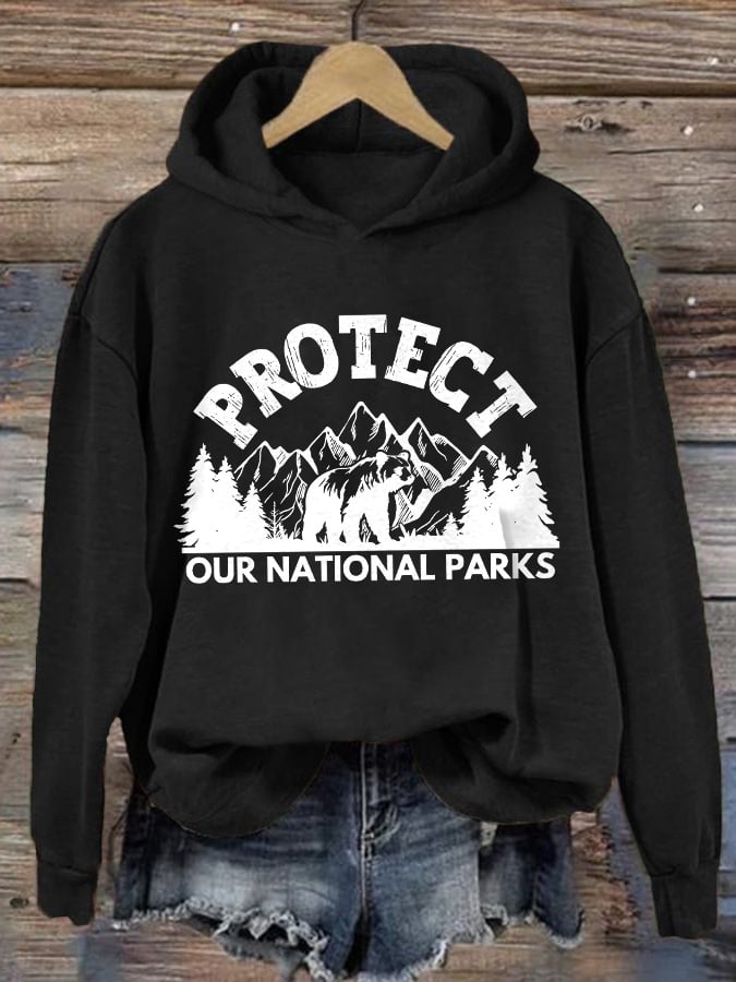 Women's Protect Our National Parks Printed Sweatshirt