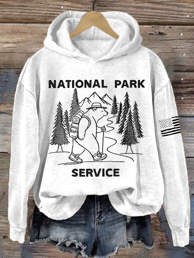 Women’s Retro National Park Service Printed Hoodie