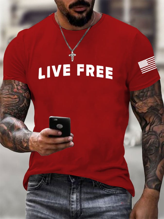 Men's Freedom Printed T-Shirt