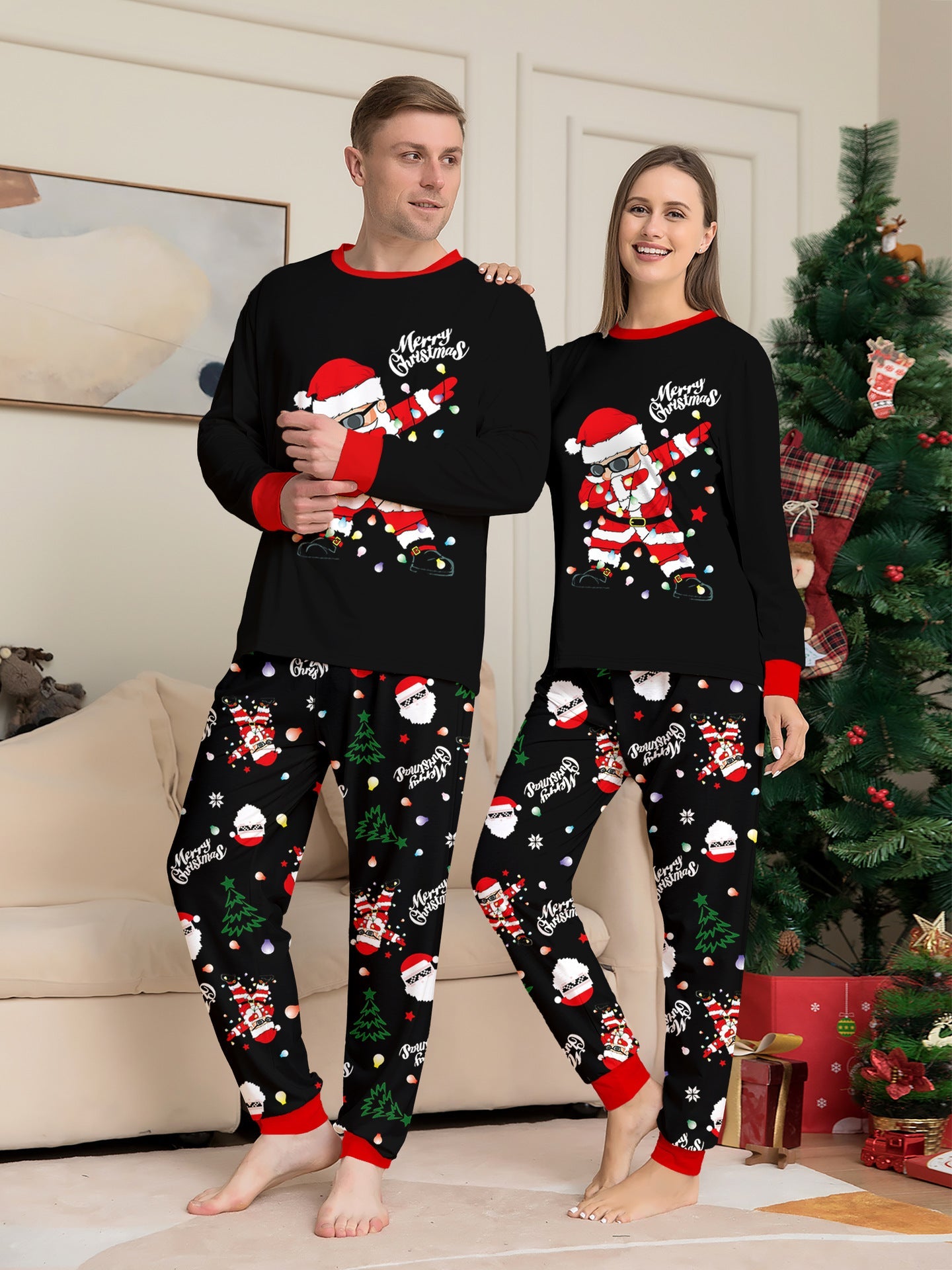 Black Matching Family Christmas Pajamas | Adults, Kids & Dog Pajamas