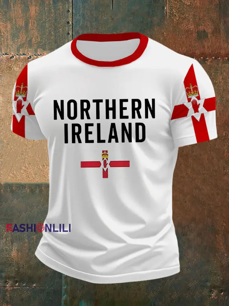 Men's Northern Ireland Flag Casual T-Shirt