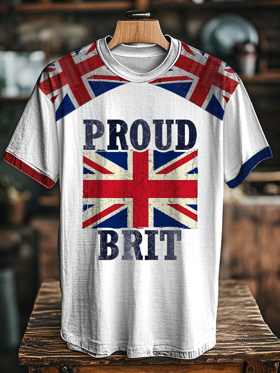 Unisex British Proud Printed T-shirt