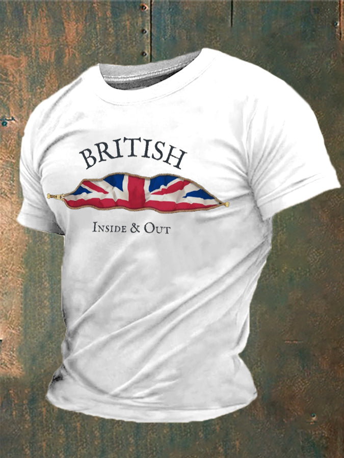 Men's British Inside&Out Printed T-shirt