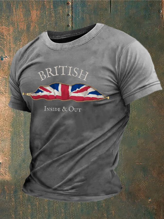 Men's British Inside&Out Printed T-shirt