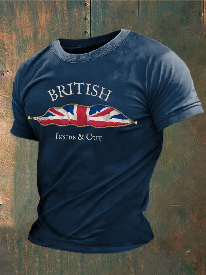 Men's British Inside&Out Printed T-shirt