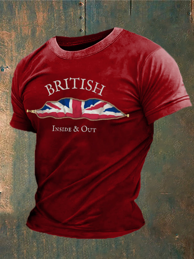 Men's British Inside&Out Printed T-shirt