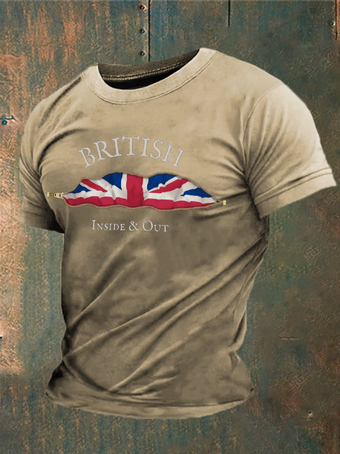 Men's British Inside&Out Printed T-shirt