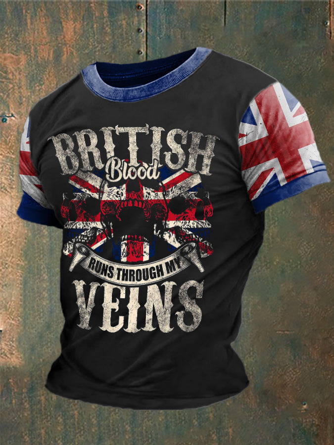 Men's British Blood Proud Printed T-shirt
