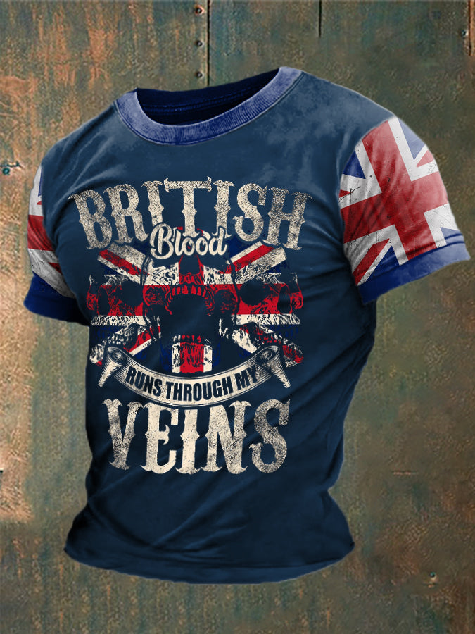 Men's British Blood Proud Printed T-shirt