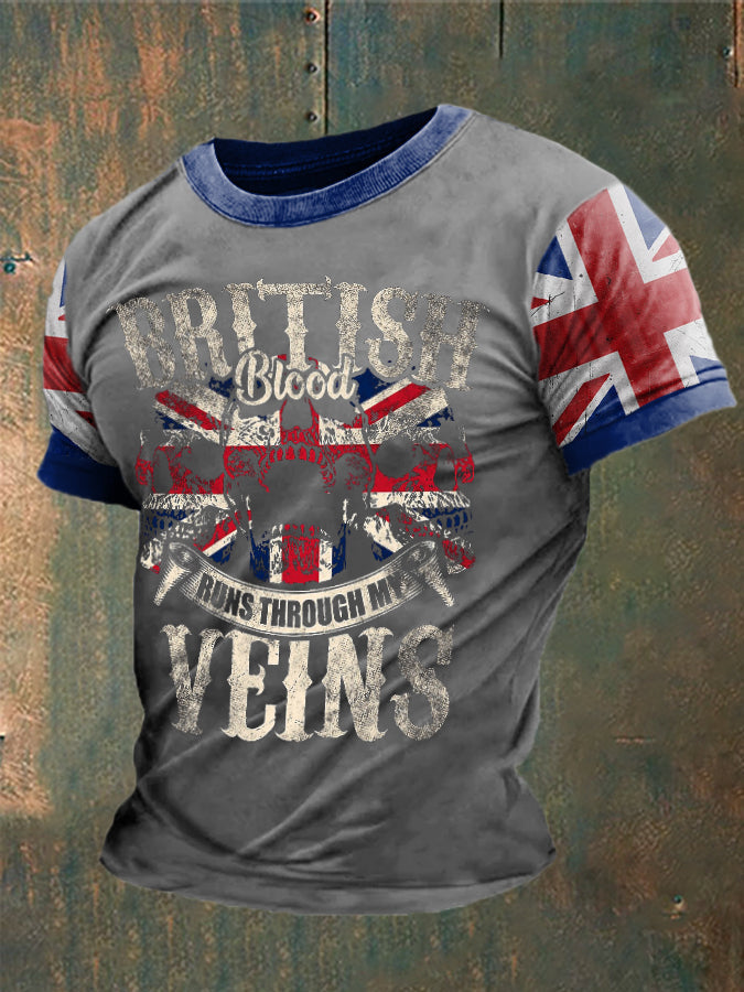 Men's British Blood Proud Printed T-shirt