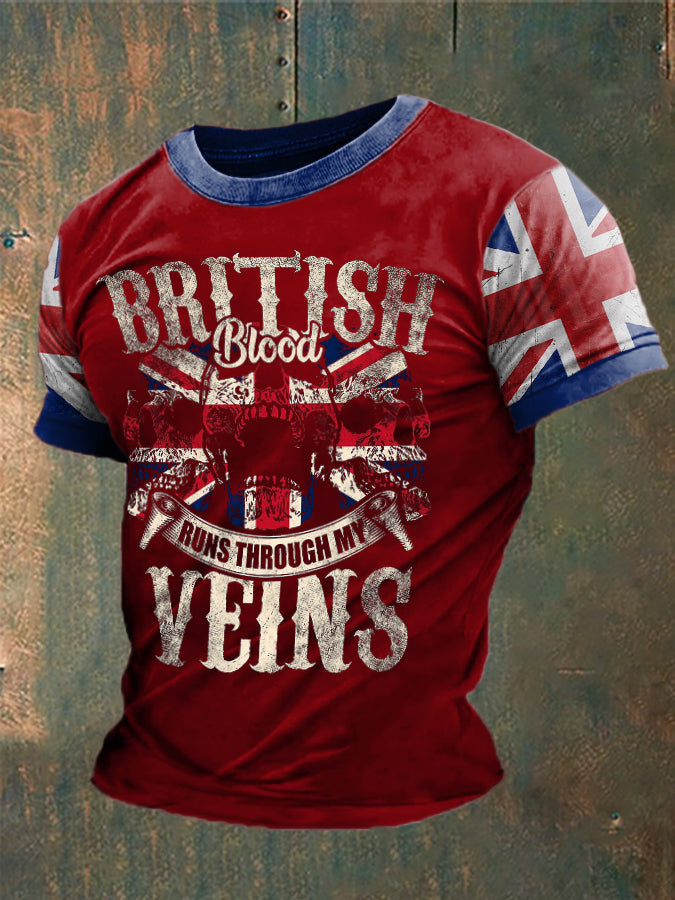 Men's British Blood Proud Printed T-shirt