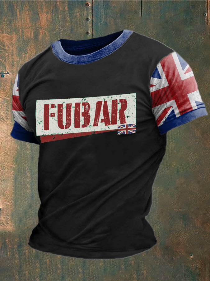 Men's British Fubar Printed T-shirt