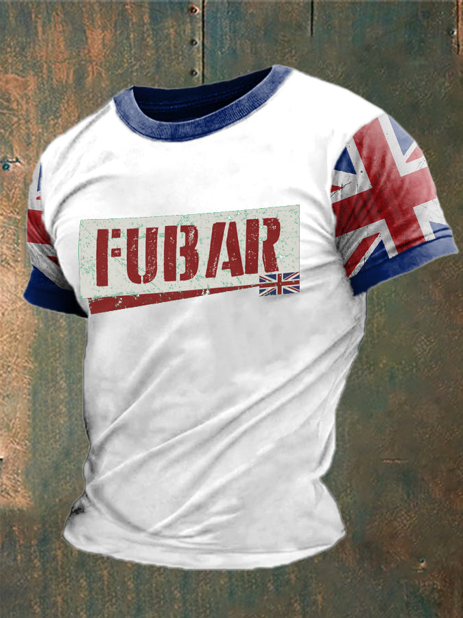 Men's British Fubar Printed T-shirt