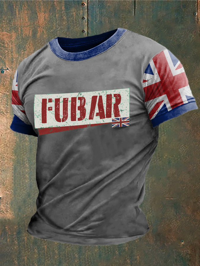 Men's British Fubar Printed T-shirt
