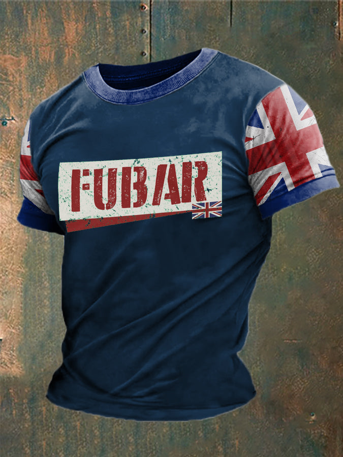 Men's British Fubar Printed T-shirt