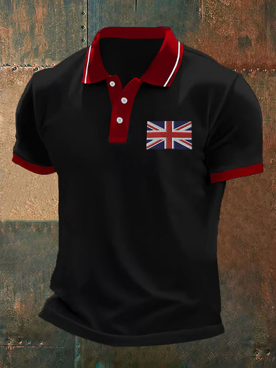Men's Union Jack Casual Polo Shirt