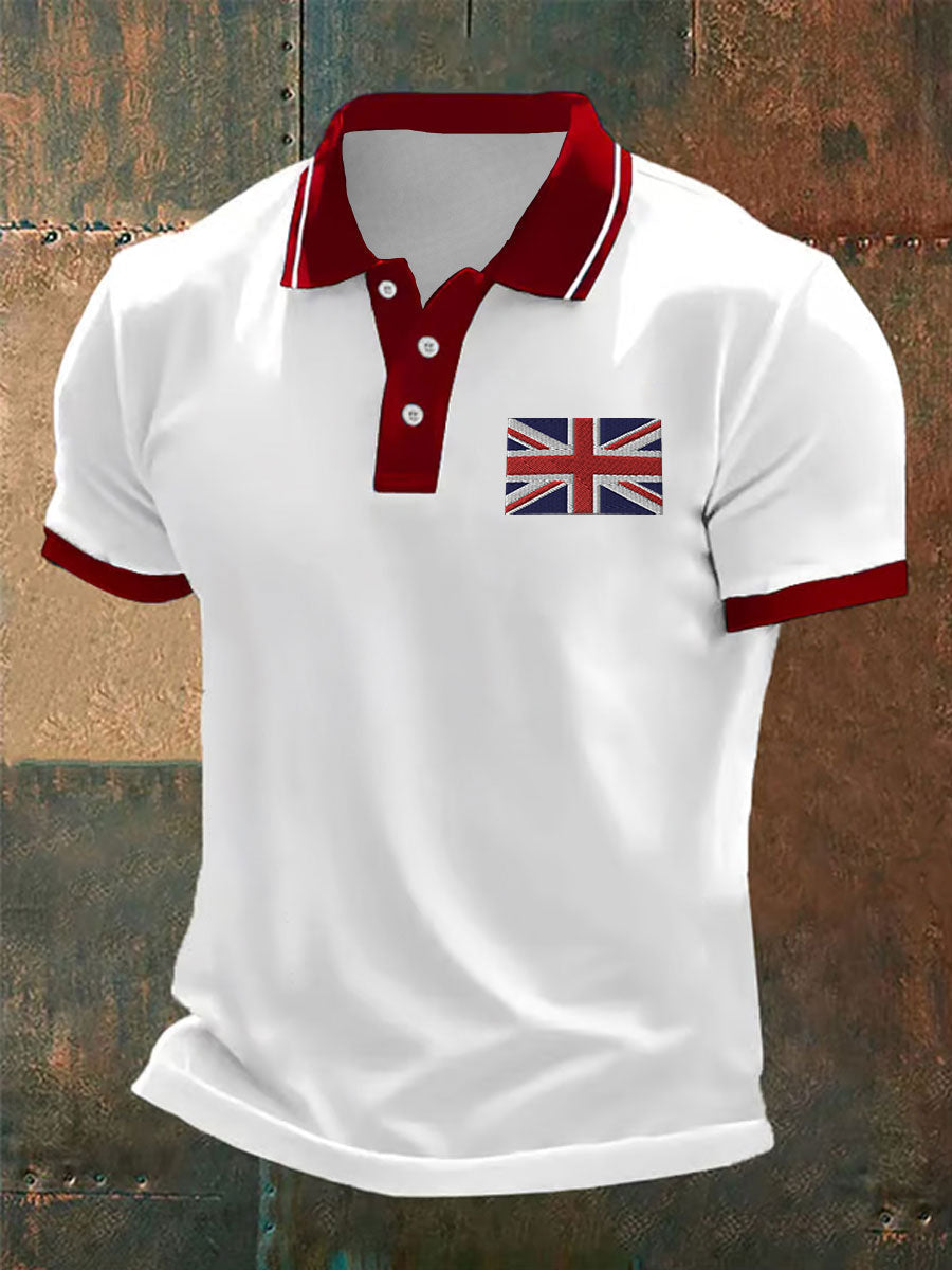 Men's Union Jack Casual Polo Shirt