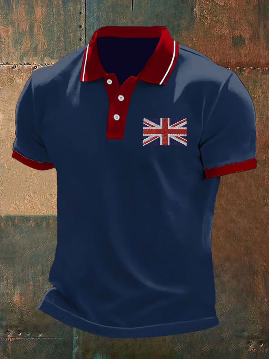 Men's Union Jack Casual Polo Shirt