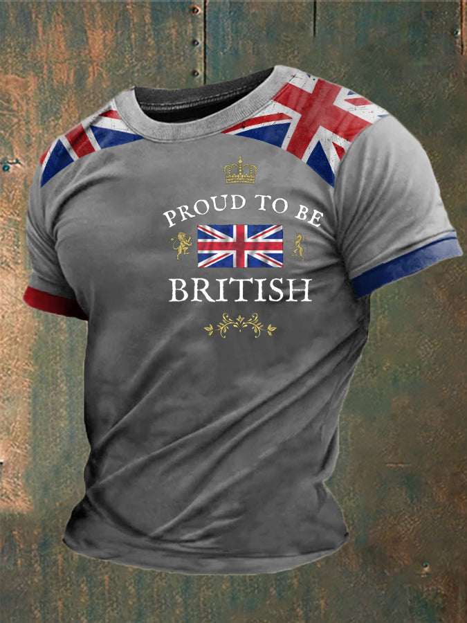 Men's Proud To Be British Printed T-shirt