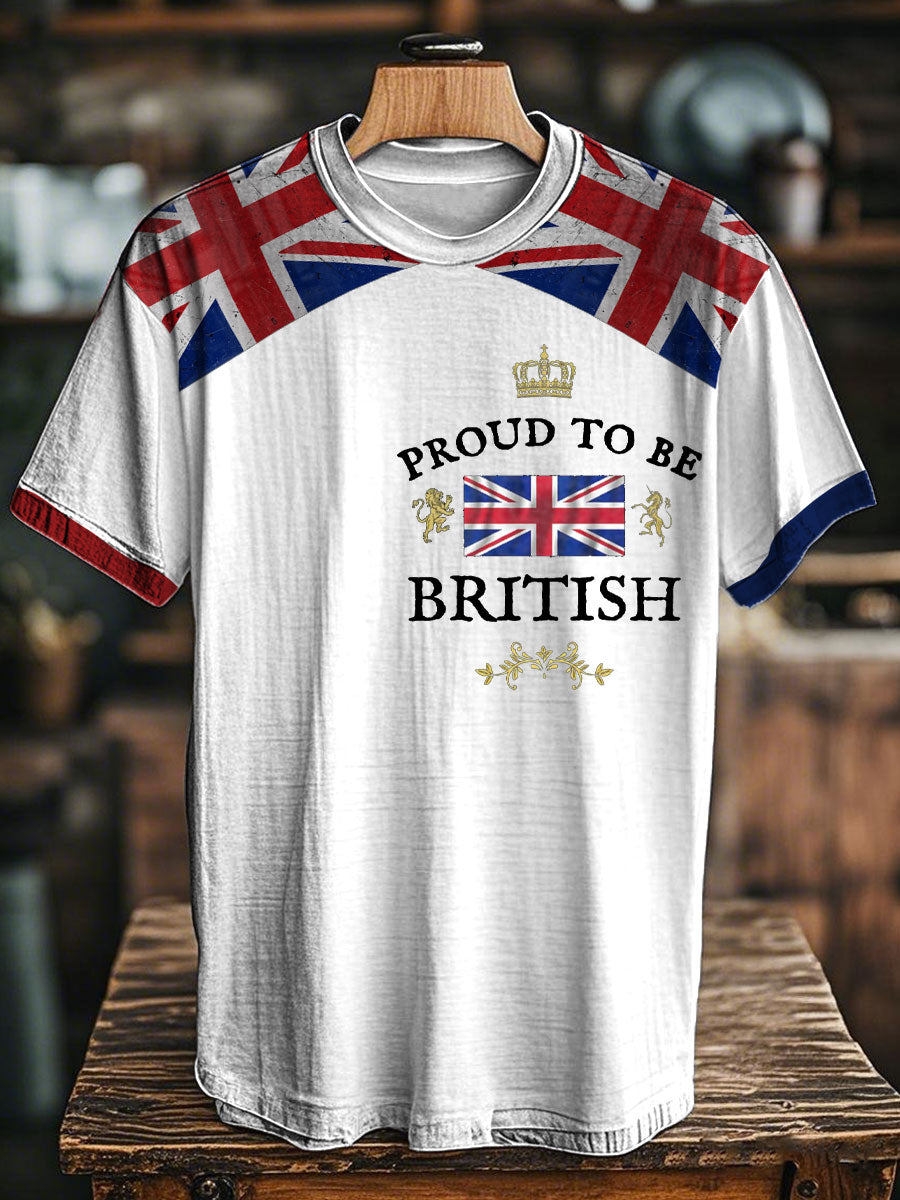 Unisex Proud To Be British Printed T-shirt