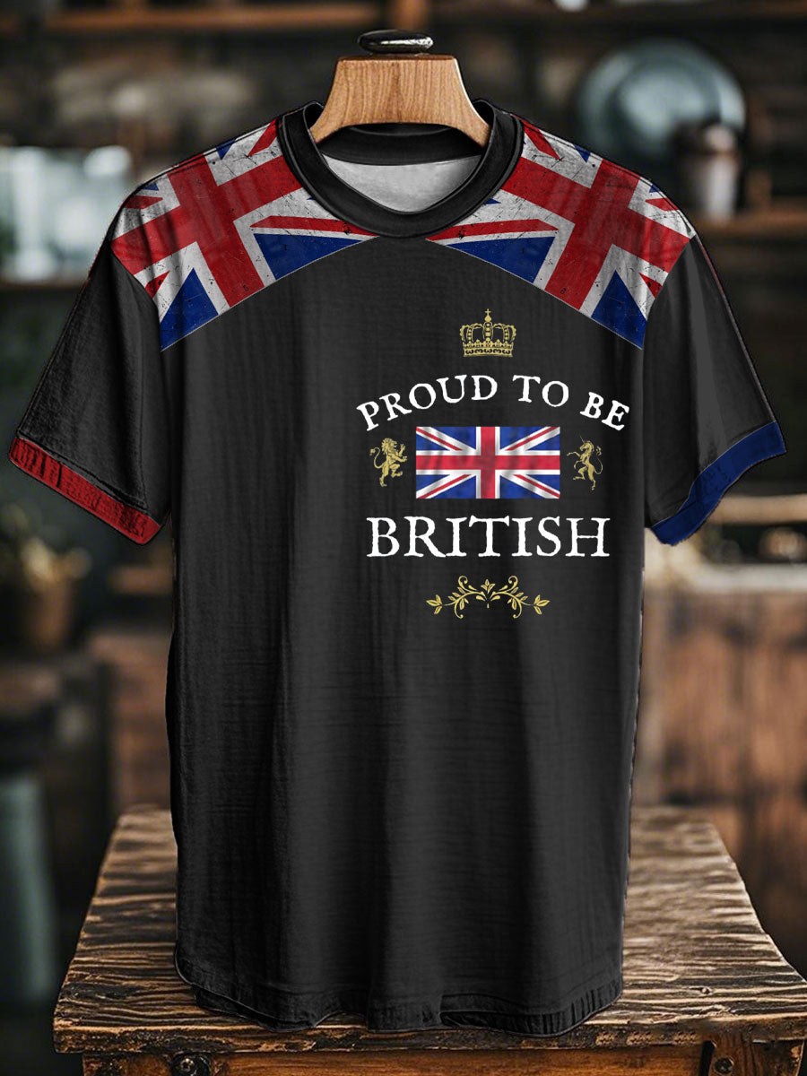 Unisex Proud To Be British Printed T-shirt