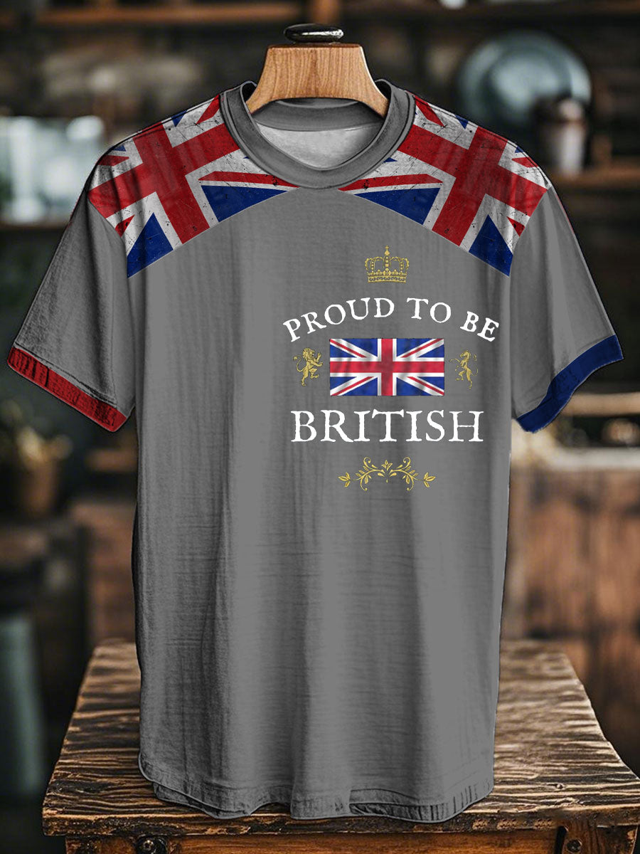 Unisex Proud To Be British Printed T-shirt
