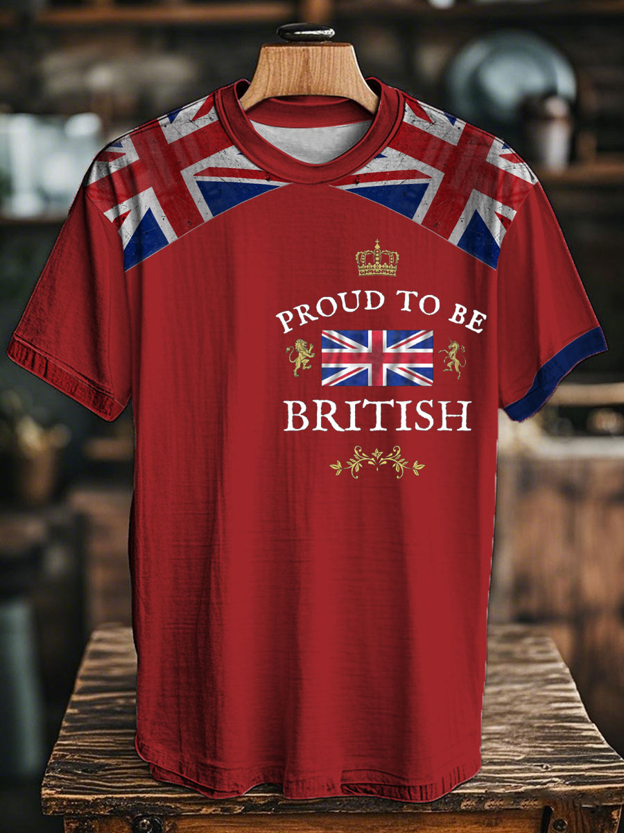 Unisex Proud To Be British Printed T-shirt