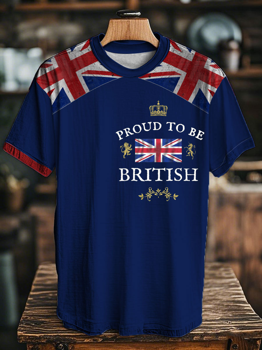 Unisex Proud To Be British Printed T-shirt
