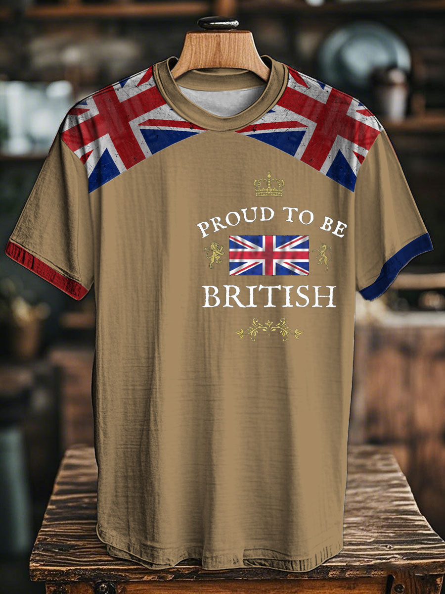 Unisex Proud To Be British Printed T-shirt