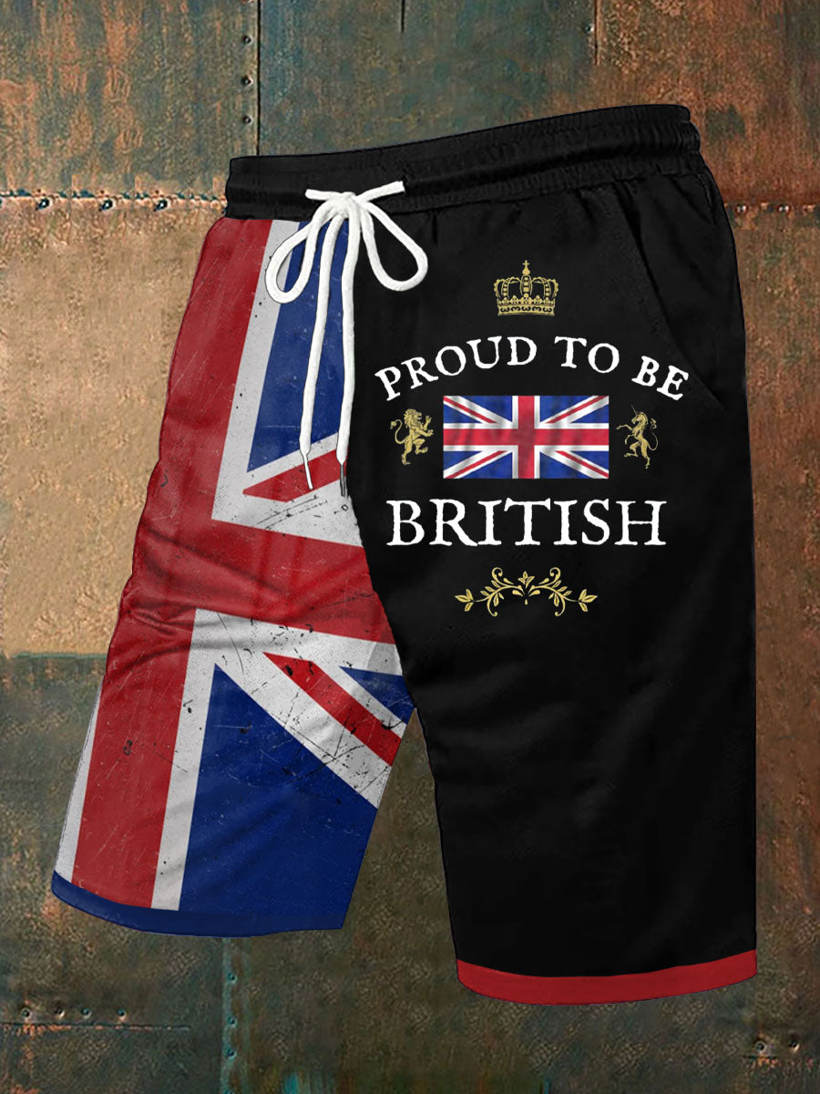 Men's Proud To Be British Printed Shorts
