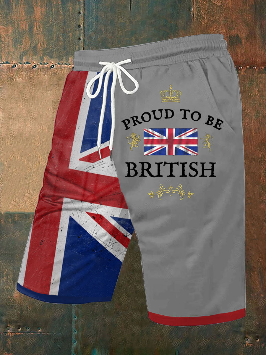 Men's Proud To Be British Printed Shorts