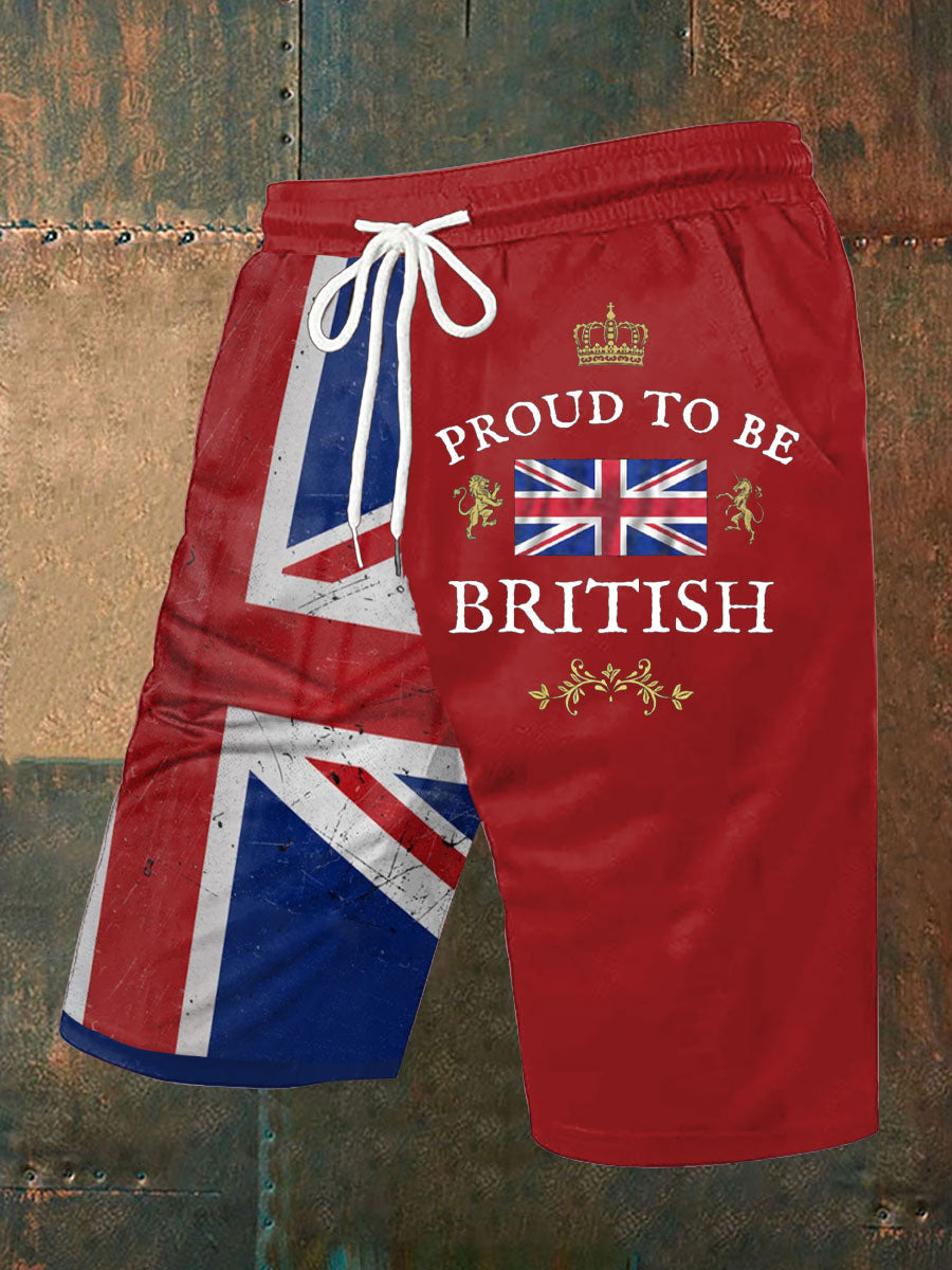 Men's Proud To Be British Printed Shorts