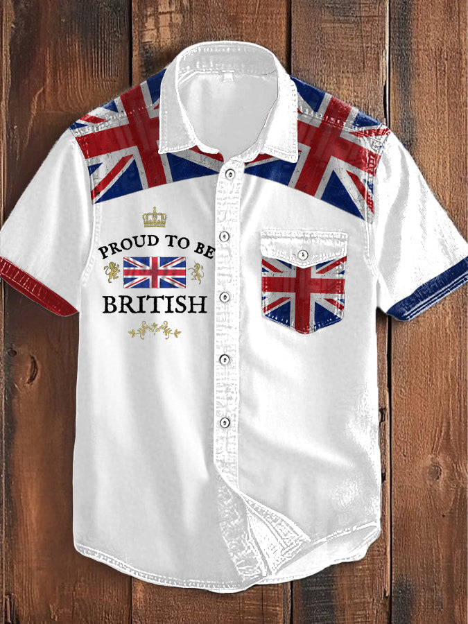 Men's Proud To Be British Printed Shirt