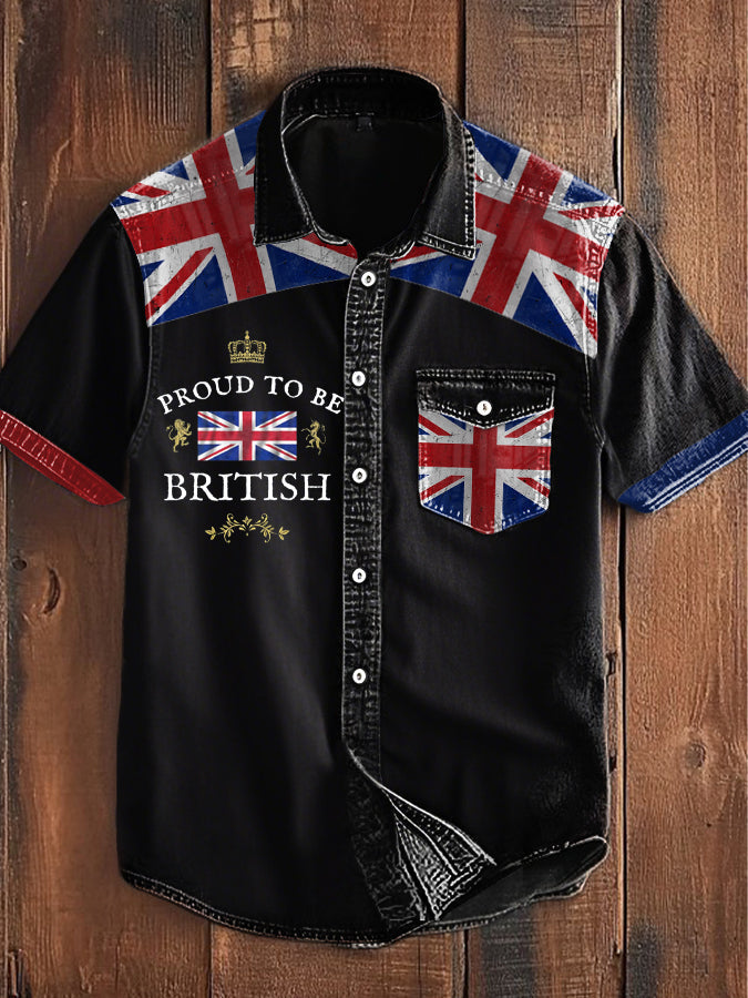 Men's Proud To Be British Printed Shirt