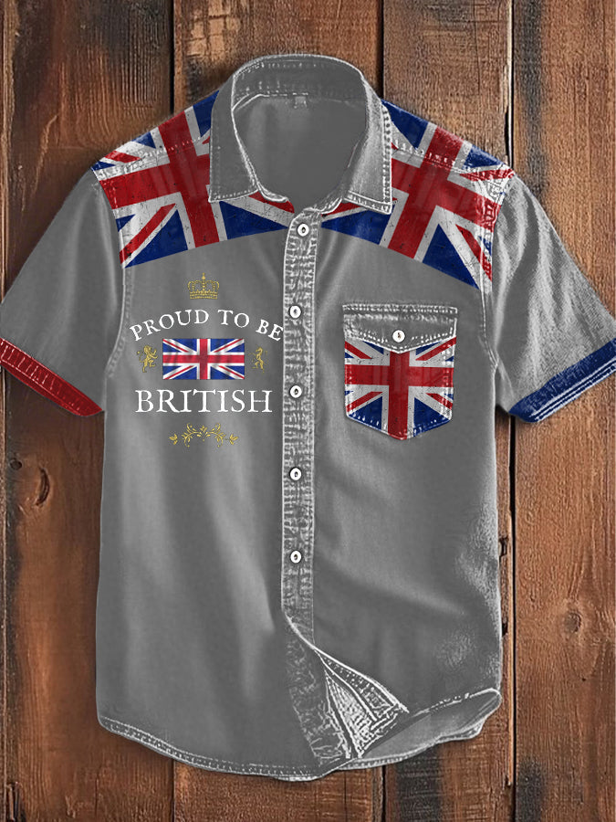 Men's Proud To Be British Printed Shirt