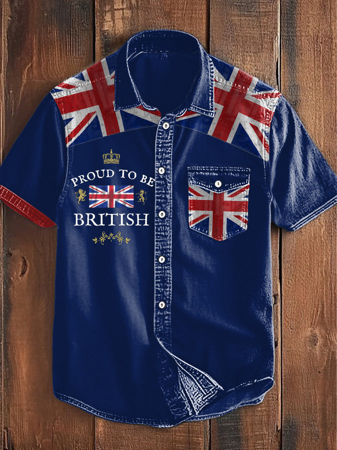 Men's Proud To Be British Printed Shirt