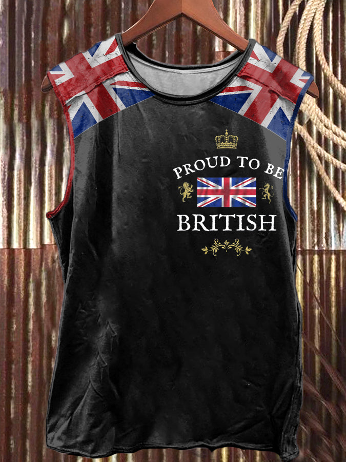 Men's Proud To Be British Printed Vest
