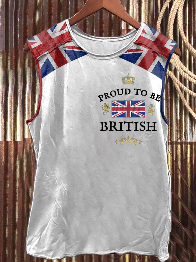 Men's Proud To Be British Printed Vest