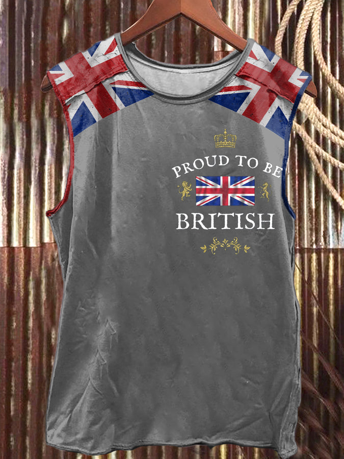Men's Proud To Be British Printed Vest