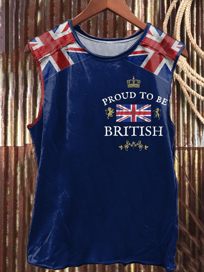 Men's Proud To Be British Printed Vest