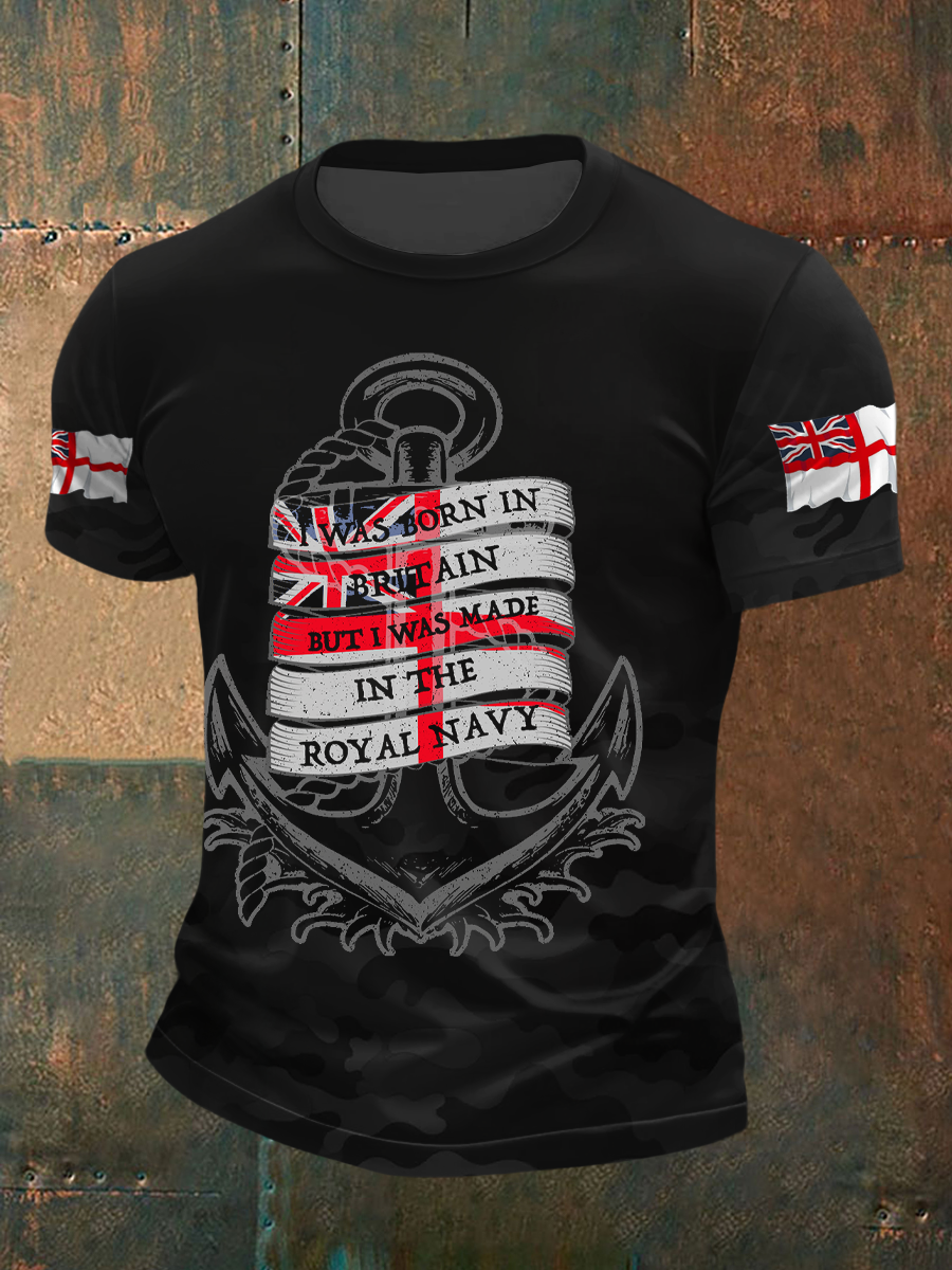 Men's Royal Navy Veteran Printed T-shirt