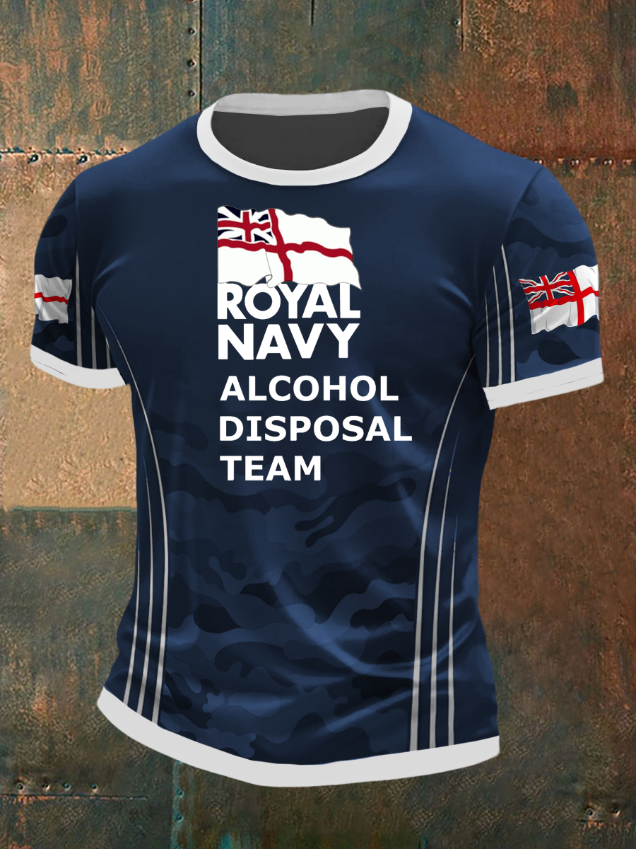 Men's Royal Navy Veteran Printed T-Shirt
