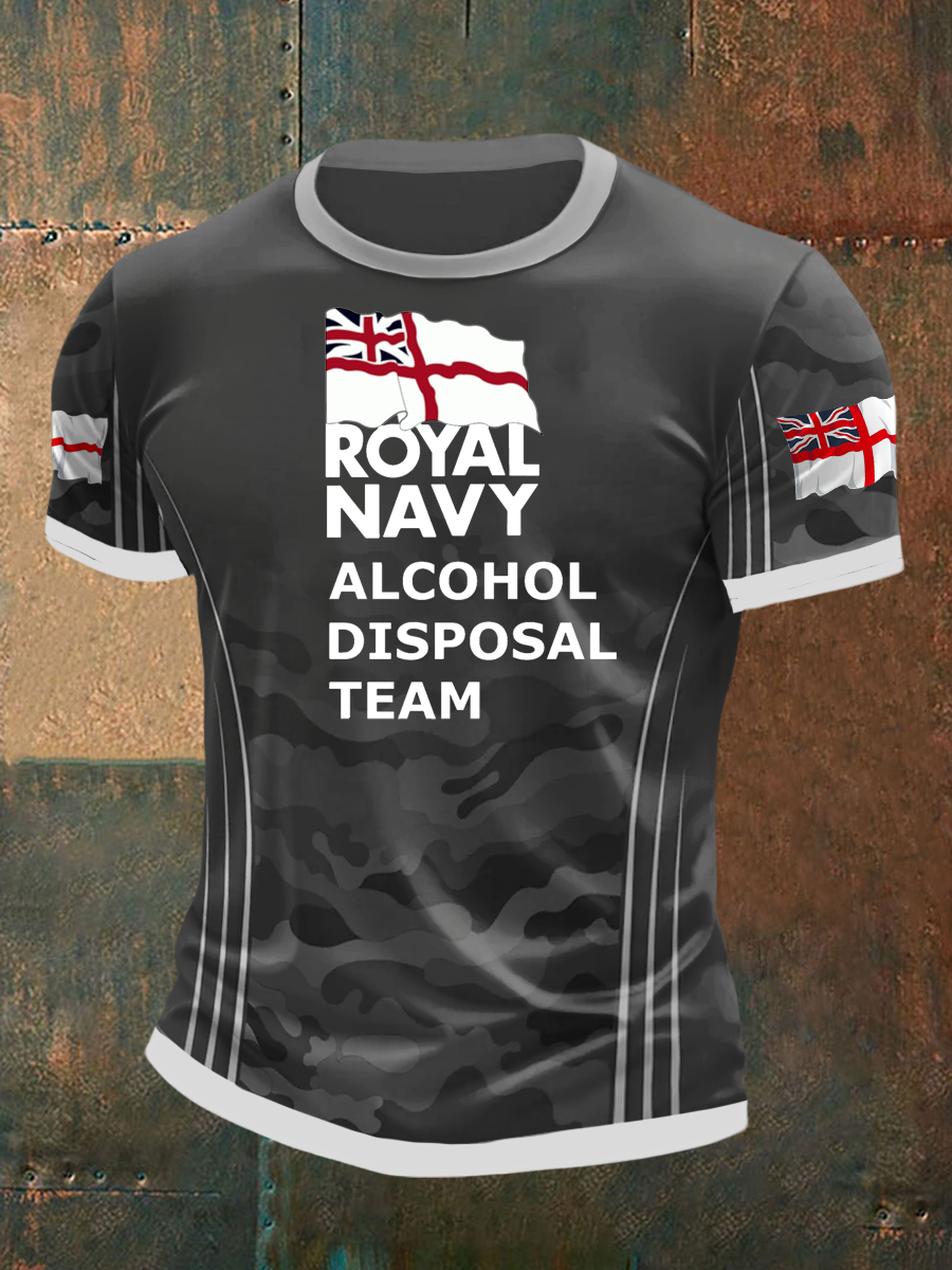 Men's Royal Navy Veteran Printed T-Shirt