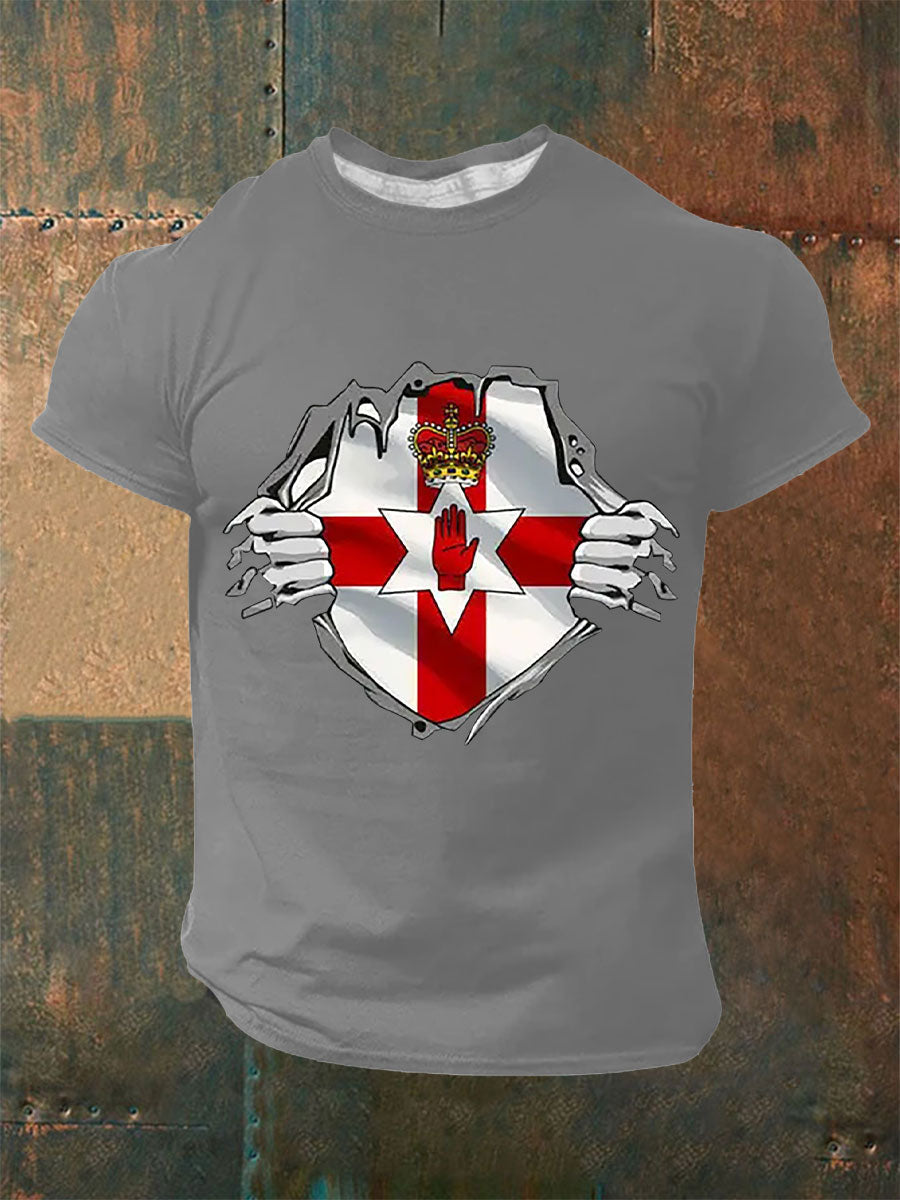 Men's Northern Ireland Flag Casual T-Shirt