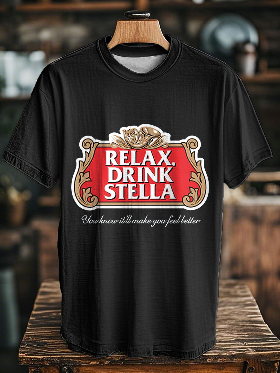 Unisex Funny Beers Drking Lover Printed T-shirt