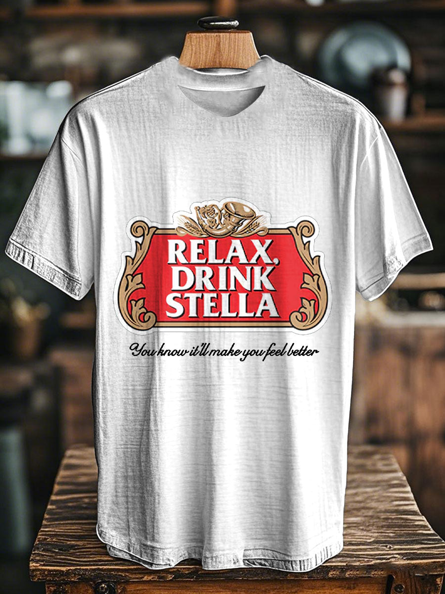 Unisex Funny Beers Drking Lover Printed T-shirt