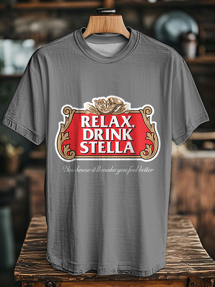 Unisex Funny Beers Drking Lover Printed T-shirt