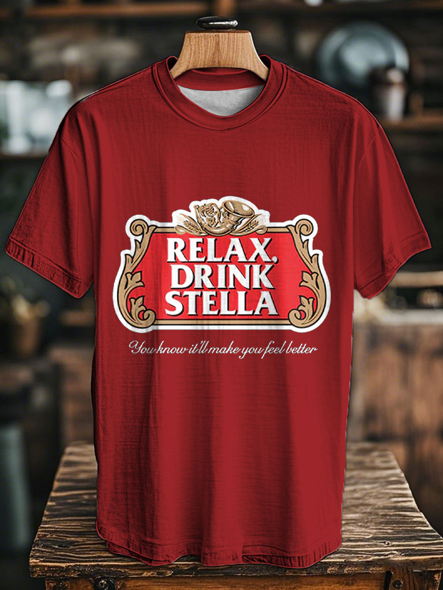 Unisex Funny Beers Drking Lover Printed T-shirt